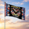 Personalized Family Name America 250 Years of Freedom Patriotic Eagle House Flag