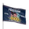 Customized Family Name 250 Years of Freedom Liberty Sunflower House Flag