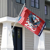 Customized Family Name America 250 Years of Freedom Eagle House Flag