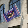 Customized Family Name God Bless America 1776-2026 Eagle Cross House Flag