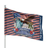 Customized Family Name America 250 Years of Freedom Liberty Eagle House Flag