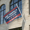 Personalized Celebrating 250th America Anniversary Freedom House Flag