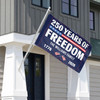 Customized Family Name 250 Years of Freedom 1776-2026 Patriotic House Flag