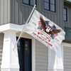 Personalized Family Name United States 250 Years of Freedom Majestic Eagle House Flag