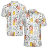 Customized Funny Pattern Options For Golf Player Custom With Face Men's Polo Shirt S-5XL