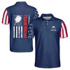 Custom Your Name And Team US Flag Pickleball Men's Polo Shirt S-5XL