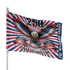 Customized Family Name 250 Years of Freedom Eagle House Flag