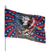 Customized Family Name 250 Years of Freedom Patriotic House Flag