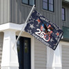 Customized Family Name American Pride 250th Anniversary Grunge Star House Flag