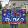 Customized Family Name We The People 250 Years Celebration House Flag