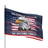 Customized Family Name America Semiquincentennial 250 Years of Freedom House Flag