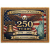 America 250th Anniversary Custom Name Doormat Liberty Bell Statue Patriotic Rug