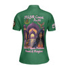 Personalized Court Name DOI Daughters Of Isis Purple Lady Shriners AEAONMS Women's Polo Shirt Size S-5XL