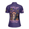Personalized Court Name DOI Daughters Of Isis Purple Lady Shriners AEAONMS Women's Polo Shirt Size S-5XL