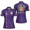 Custom Name Court Order of the Amaranth OES Freemasonry Women's Polo Shirt Size S-5XL