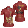 Personalized Court Name DOI Queen of Eternity Shriners AEAONMS 3D Women Polo Shirt Size S-5XL