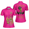 Personalized Court Name DOI Queen of Eternity Shriners AEAONMS 3D Women Polo Shirt Size S-5XL
