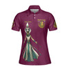 Personalized Court Name DOI Egyptian Ancient Goddess Crown of Eternity 3D Women Polo Shirt Size S-5XL