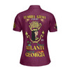 Personalized Court Name DOI Egyptian Ancient Goddess Crown of Eternity 3D Women Polo Shirt Size S-5XL