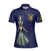 Personalized Court Name DOI Egyptian Ancient Goddess Crown of Eternity 3D Women Polo Shirt Size S-5XL