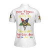 Custom Chapter Name OES Order of the Eastern Star Masonic The light connection 3D Women Polo Shirt Size S-5XL