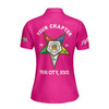 Custom Name OES Order of the Eastern Star Sistar Freemasonry Women's Polo Shirt Size S-5XL