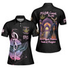 Personalized Court Name DOI Daughters Of Isis Purple Lady Shriners AEAONMS Women's Polo Shirt Size S-5XL