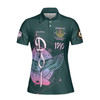 Personalized Court Name DOI Daughters Of Isis Purple Lady Shriners AEAONMS Women's Polo Shirt Size S-5XL