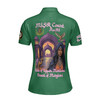 Personalized Court Name DOI Daughters Of Isis Purple Lady Shriners AEAONMS Women's Polo Shirt Size S-5XL