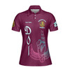 Personalized Court Name DOI Egyptian Ancient Goddess All Seeing Eye 3D Women Polo Shirt Size S-5XL