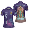 Personalized Court Name DOI Egyptian Ancient Goddess All Seeing Eye 3D Women Polo Shirt Size S-5XL