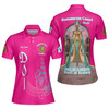 Personalized Court Name DOI Egyptian Ancient Goddess All Seeing Eye 3D Women Polo Shirt Size S-5XL