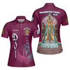 Personalized Court Name DOI Egyptian Ancient Goddess All Seeing Eye 3D Women Polo Shirt Size S-5XL
