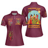 Custom Name DOI Daughters Of Isis Orange Queen Shriners Aeaonms Women's Polo Shirt Size S-5XL