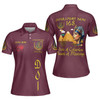 Custom Court Name DOI Daughters Of Isis Pyramid Egypt Queen Shriners Aeaonms Women's Polo Shirt Size S-5XL