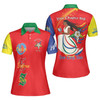 Custom Chapter Name OES Diva Sister Order Of The Eastern Star Color Block Women's Polo Shirt Size S-5XL