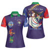 Custom Chapter Name OES Diva Sister Order Of The Eastern Star Color Block Women's Polo Shirt Size S-5XL