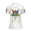 Custom Name Order of the Eastern Star Masonic Lodge OES Women's Polo Shirt Size S-5XL