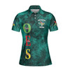 Custom Chapter Name Rose Of The Seven Seals RSS Golden Freemasonry Women's Polo Shirt Size S-5XL