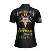 Personalized Name OES Order of Eastern Star Face ever EASTWARD toward the LIGHT Women's Polo Shirt Size S-5XL