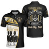 Personalized Lodge Name Freemasonry 2B1 ASK1 Prince Hall Affilated The Black Suits 3D Men's Polo Shirt S-5XL
