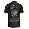 Custom Name Freemasonry 357 Prince Hall Mason 3D Men's Polo Shirt S-5XL