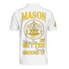 Personalized Name Past Master Making Men BETTER From the Ground Up Freemason 3D Men's Polo Shirt S-5XL