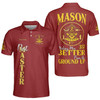 Personalized Name Past Master Making Men BETTER From the Ground Up Freemason 3D Men's Polo Shirt S-5XL