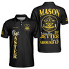 Personalized Name Past Master Making Men BETTER From the Ground Up Freemason 3D Men's Polo Shirt S-5XL