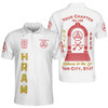 Custom Chapter Name Holy Royal Arch Masonic Keystone York Rite Freemasonry 3D Men's Polo Shirt S-5XL
