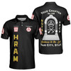 Custom Chapter Name Holy Royal Arch Masonic Keystone York Rite Freemasonry 3D Men's Polo Shirt S-5XL