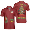 Custom Temple Name Nobles Mystic Shrine AEAONMS King Desert Prince Hall Shriner 3D Men's Polo Shirt S-5XL