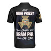 Custom Name Royal Arch Past High Priest HRAM PHA York Rite Freemason 3D Men's Polo Shirt S-5XL