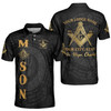 Custom Lodge Name Number Masonic Faith Hope Charity Freemasonry 3D Men's Polo Shirt S-5XL